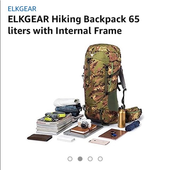 Elk Gear Wildguest 65L Hiking Backpack New - Picture 2 of 16